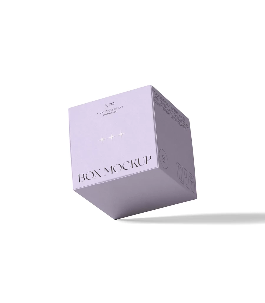 品质正方形蜡烛香薰包装盒Logo设计vi效果图展示PSD贴图样机素材【010】